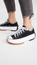 Converse Women's Run Star Hike Digital Terrain Sneakers 6.5 Women/5 Men Black/White/Gum