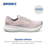 Brooks Women's Glycerin 20 Neutral Running Shoe - Pink/Yellow/White - 5 Medium