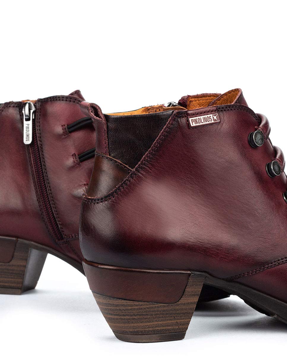 Pikolinos Women's Winter Boots Ankle, Garnet, 9