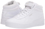 PUMA Women's Carina Mid Sneaker 6 White