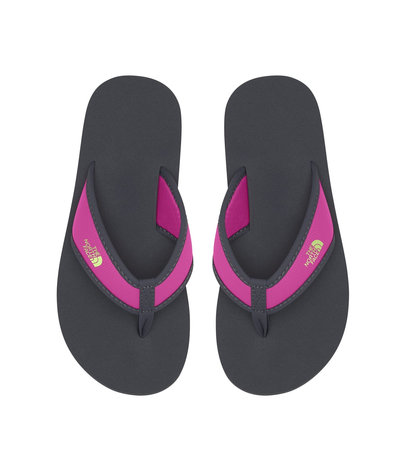 THE NORTH FACE Youth Base Camp Flip Flops, Vanadis Grey/Linaria Pink, 11