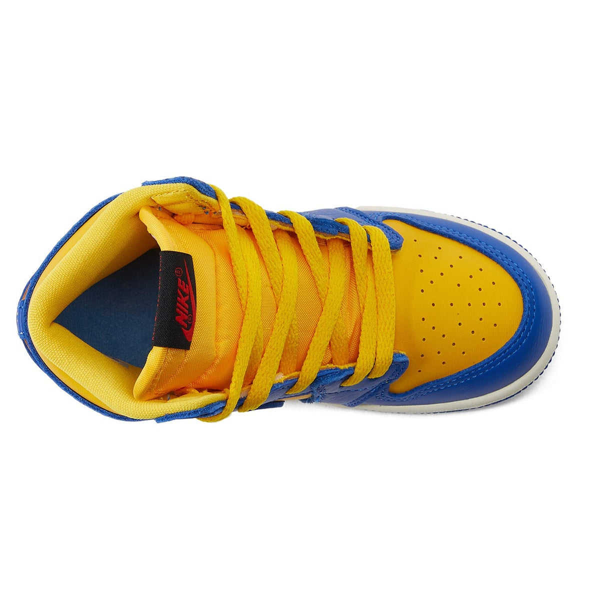 Jordan Baby Girl's 1 Retro High OG (Infant/Toddler) Varsity Maize/Game Royal/Sail 7 Toddler M