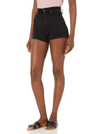 PAIGE womens Margot Raw Hem High Rise Shorts, Lived in Noir, 25-34 US