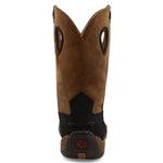 Twisted X Men's 11" Work Pull On Hiker Boot, Moc Toe Nano Toe with CellSole, Charcoal & Tan, 8.5 M