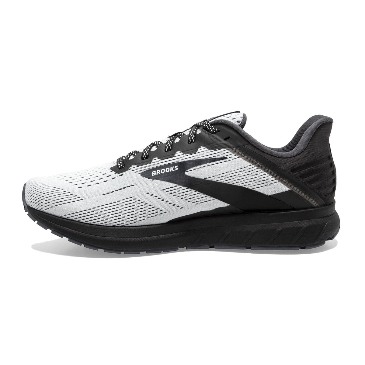 Brooks Men’s Anthem 5 Neutral Running Shoe - White/Black/Ebony - 8.5 Medium