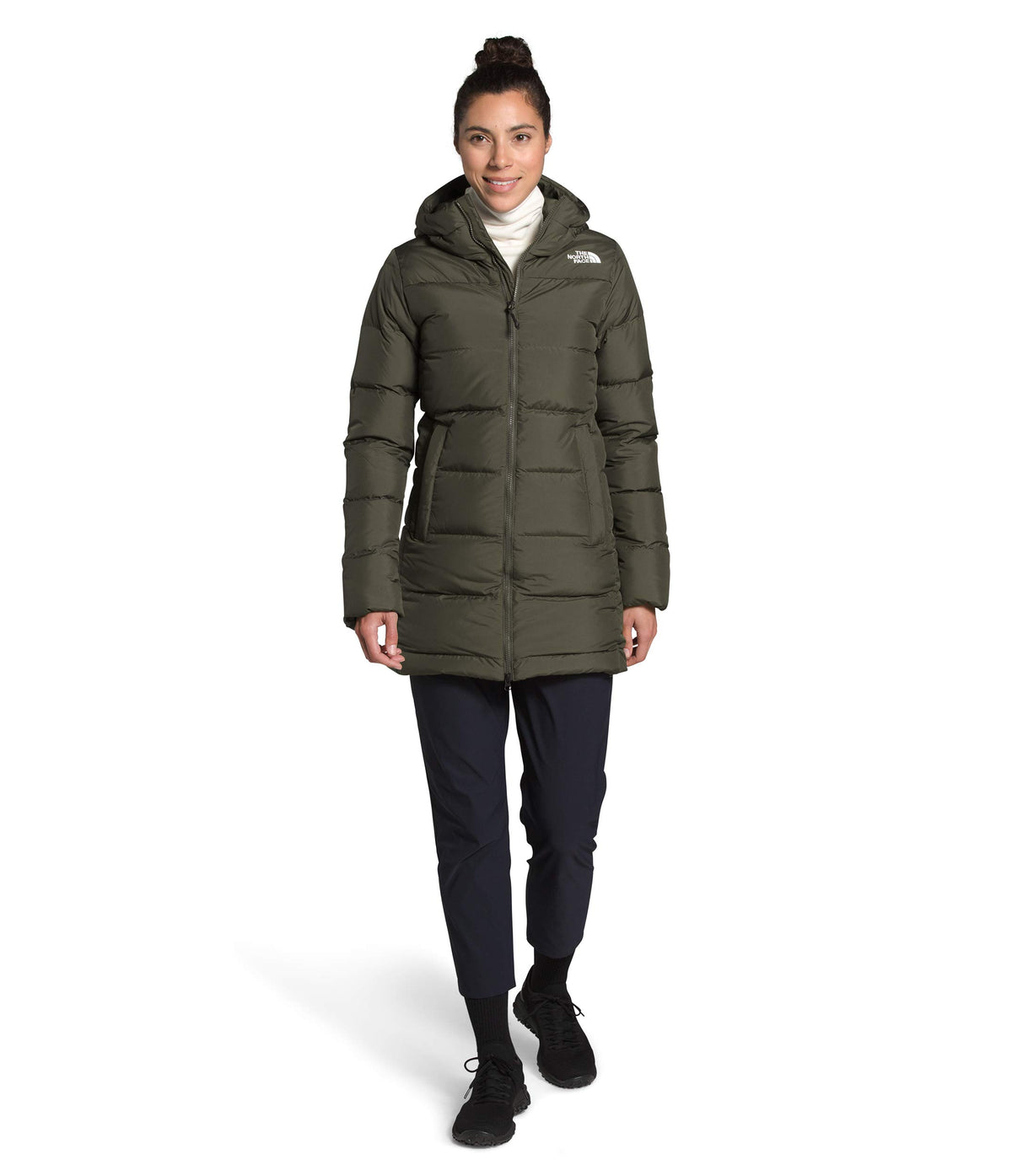 THE NORTH FACE Women's Gotham Parka, New Taupe Green, XS