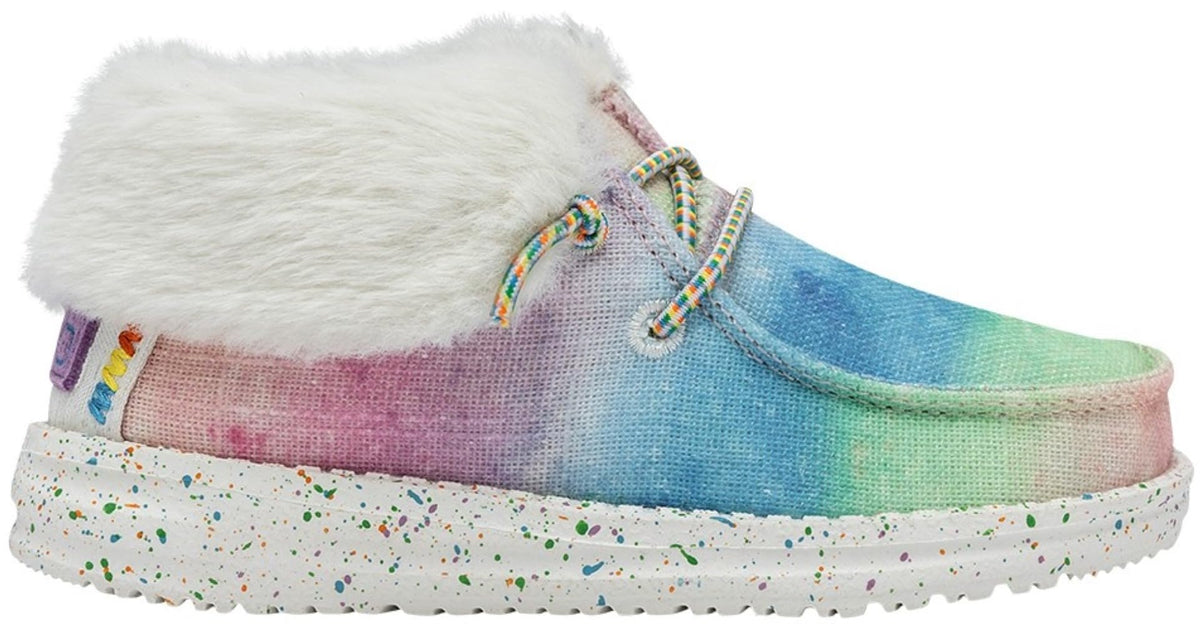 HEYDUDE Girl's Britt Toddler Rainbow Dreamer Size 8 Toddler