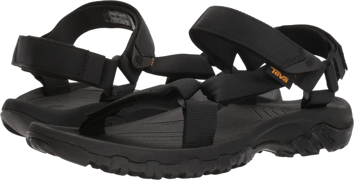 Teva mens Hurricane 4 Sandal, Black, 12 US