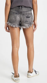Free People Women's We The Free Loving Good Vibrations Shorts Sulphor Black 31 One Size