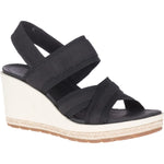 Merrell womens Kaiteri Wedge Strap Sandal, Black, 9 US