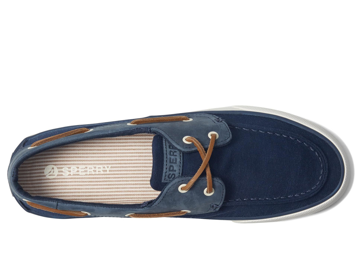 Sperry Mens Shoes Men's Bahama II Seasonal Sneaker, Navy Linen, 10.5