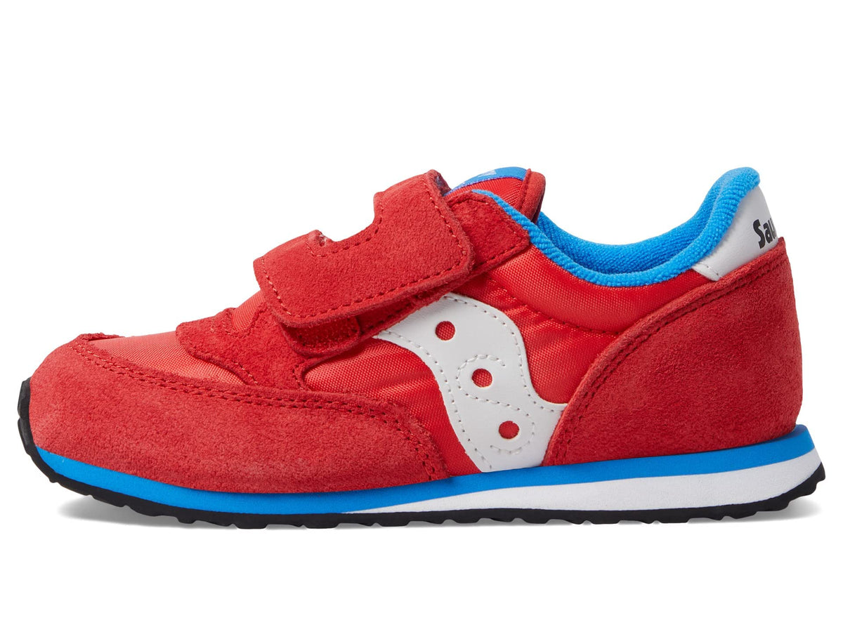 Saucony Jazz Hook & Loop Seasonals Sneaker, RED/Blue, 12 US Unisex Little Kid