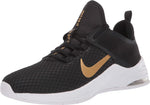 Nike Women's Air Max Bella Trainer 2 Sneaker (Black/Gold Metallic, Numeric_10)