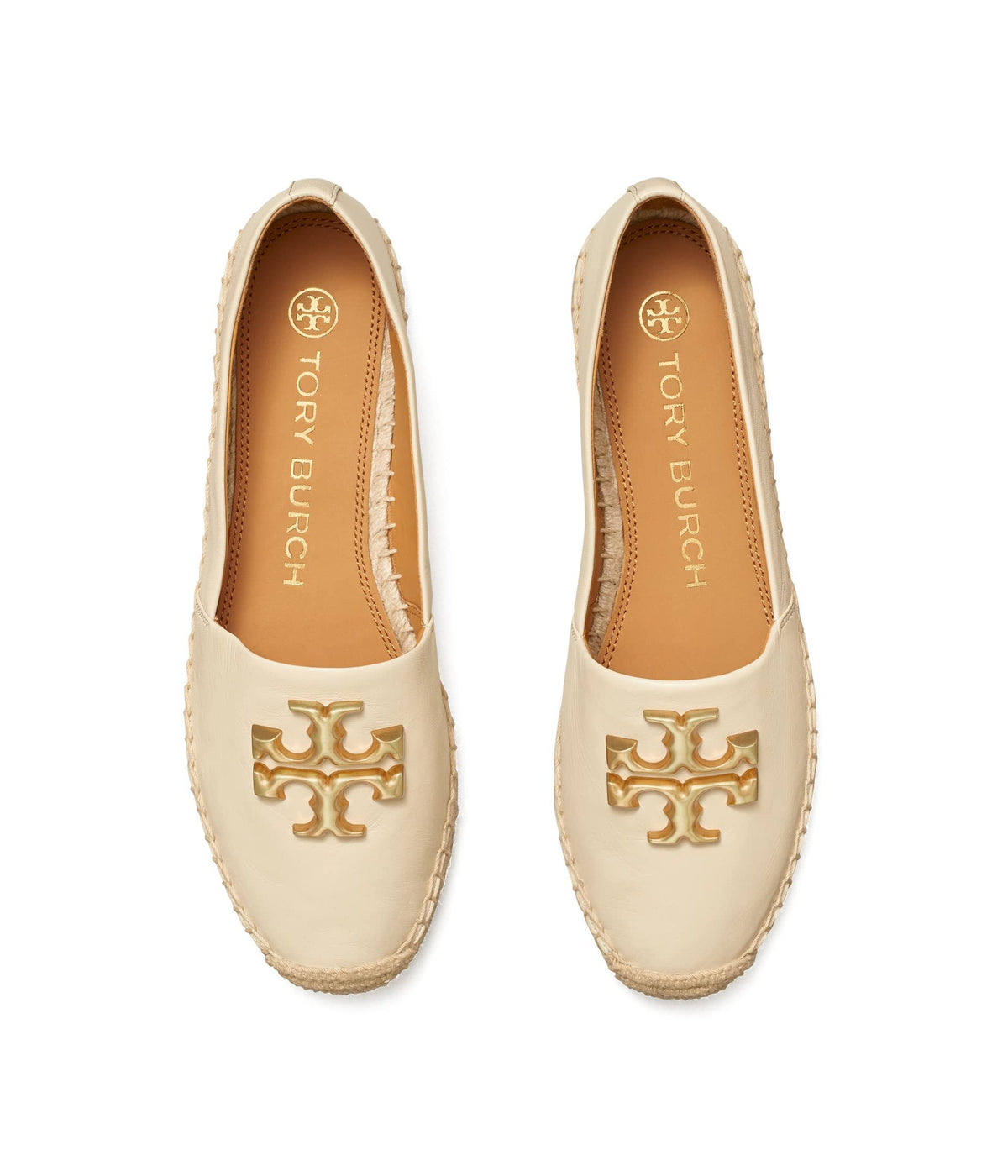 Tory Burch Womens Eleanor Espadrille New Cream 6 Medium