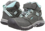 KEEN Unisex-Child Ridge Flex Mid Height Waterproof Leather Hiking Boots 13 Little Kid Grey/Blue Tint