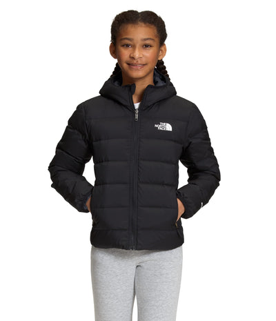 THE NORTH FACE Reversible North Down Hooded Girls Jacket TNF Black Medium