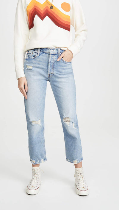 MOTHER Women's Superior The Tomcat Jeans 33 Regular The Confession