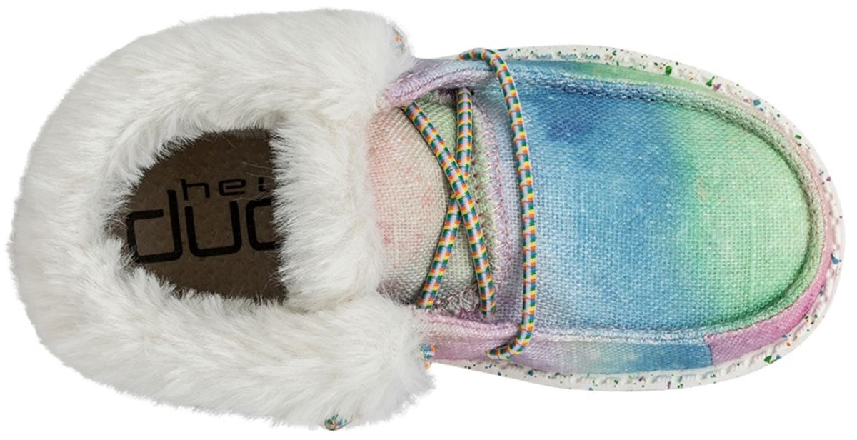 HEYDUDE Girl's Britt Toddler Rainbow Dreamer Size 8 Toddler