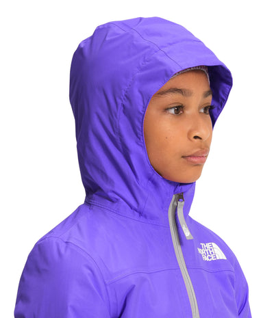 THE NORTH FACE Girls' Warm Storm Waterproof Rain Jacket, Sweet Violet, X-Large