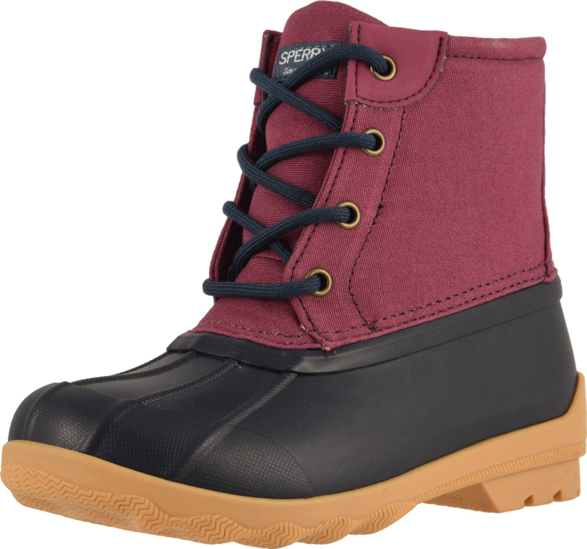 Sperry Port Boot (Little Kid/Big Kid) Pink/Navy 3 Little Kid M