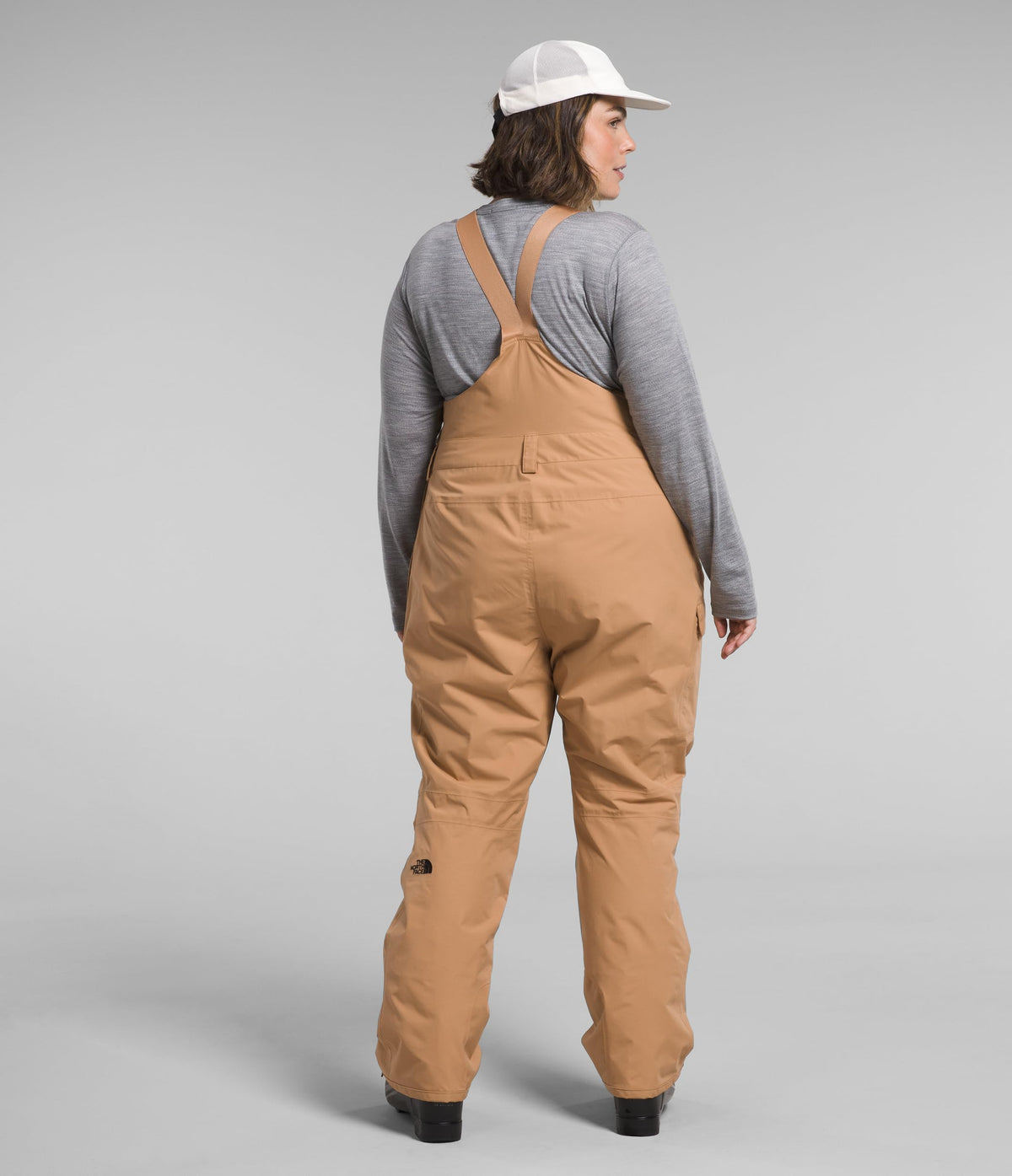 THE NORTH FACE Women's Freedom Bib (Standard and Plus Size) - PFAS Free, Almond Butter, 3X Plus Regular