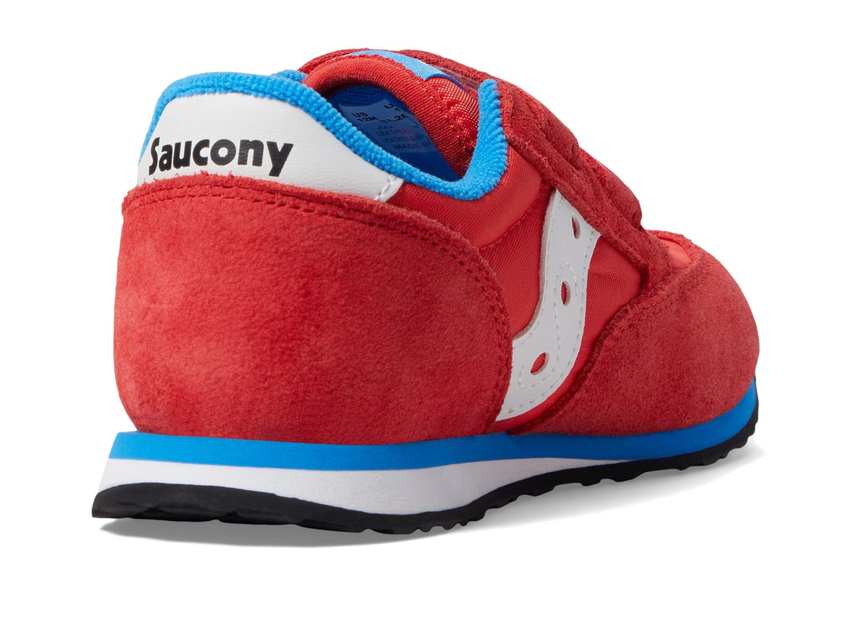 Saucony Jazz Hook & Loop Seasonals Sneaker, RED/Blue, 12 US Unisex Little Kid