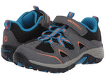 Merrell Trail Chaser Hiking Sneaker, Grey/Black, 10.5 Wide US Unisex Big_Kid