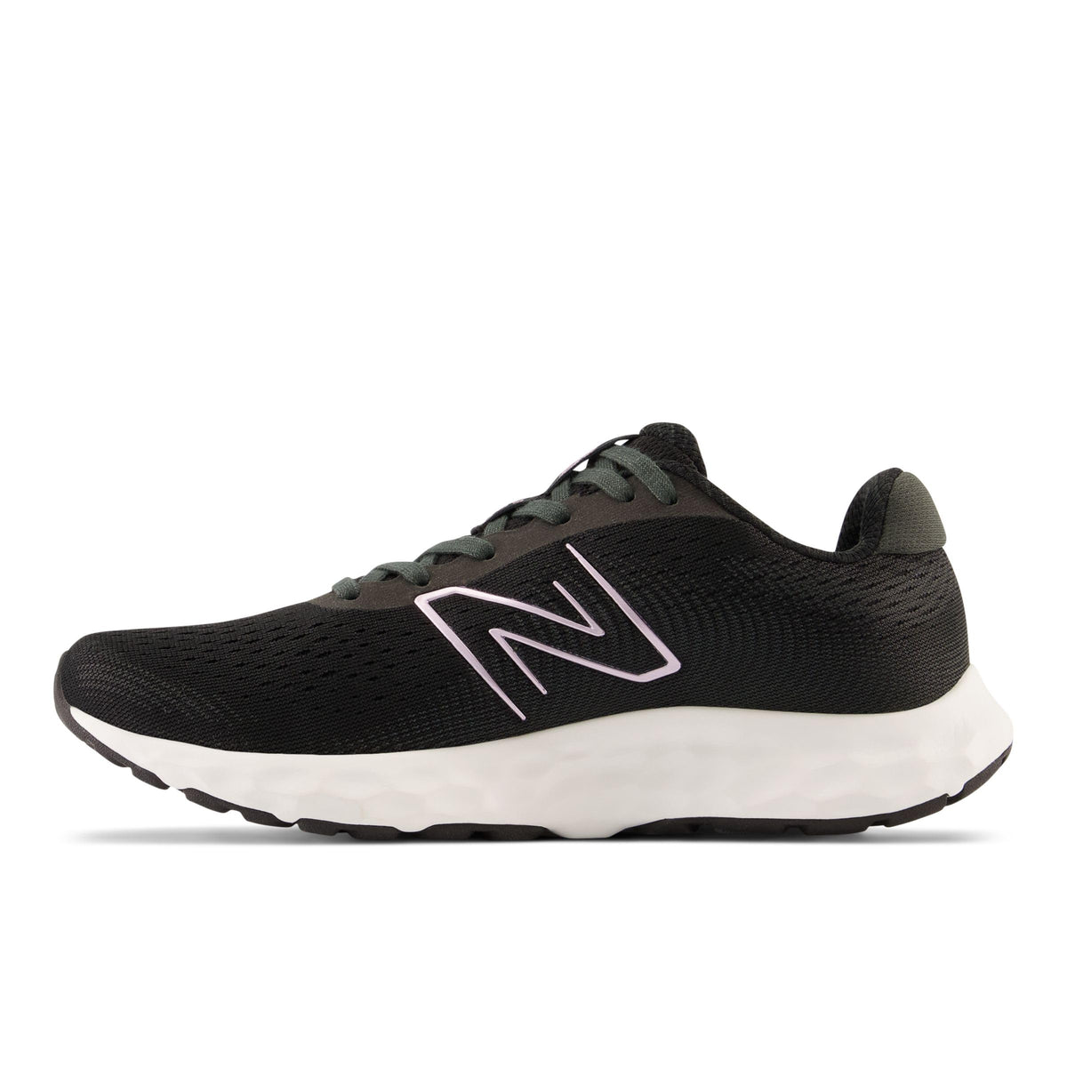 New Balance Women's 520 V8 Running Shoe, Black/White, 8.5 Wide