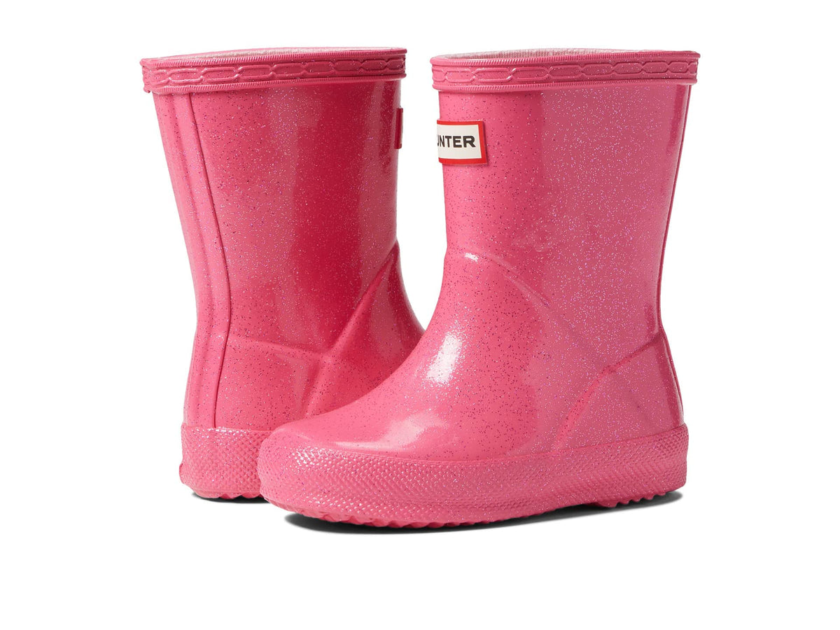 Hunter Little Kids First Classic Starcloud Rain Boot, Arcade Pink, 9