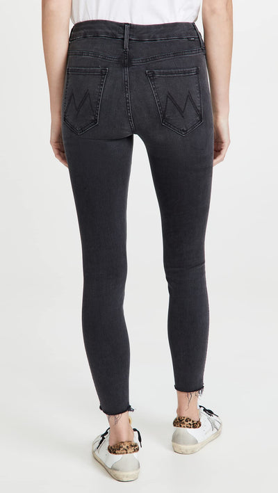 MOTHER Women's The Looker Ankle Fray Jeans 27 Burning Out Lanterns