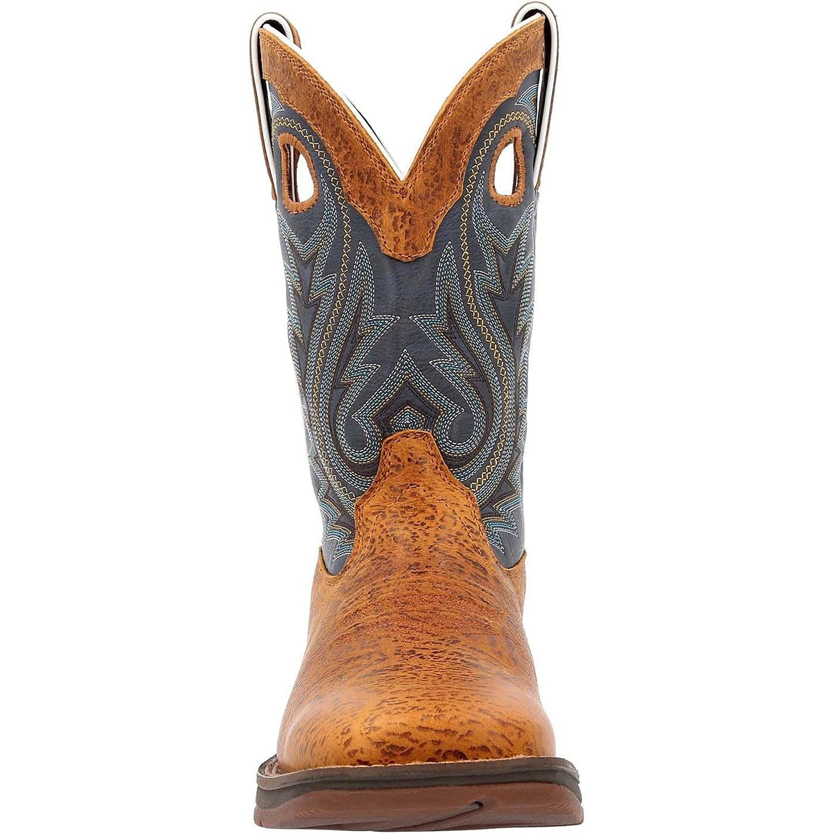 Durango Rustic Tan Navy Western Boot Size 7.5(M)