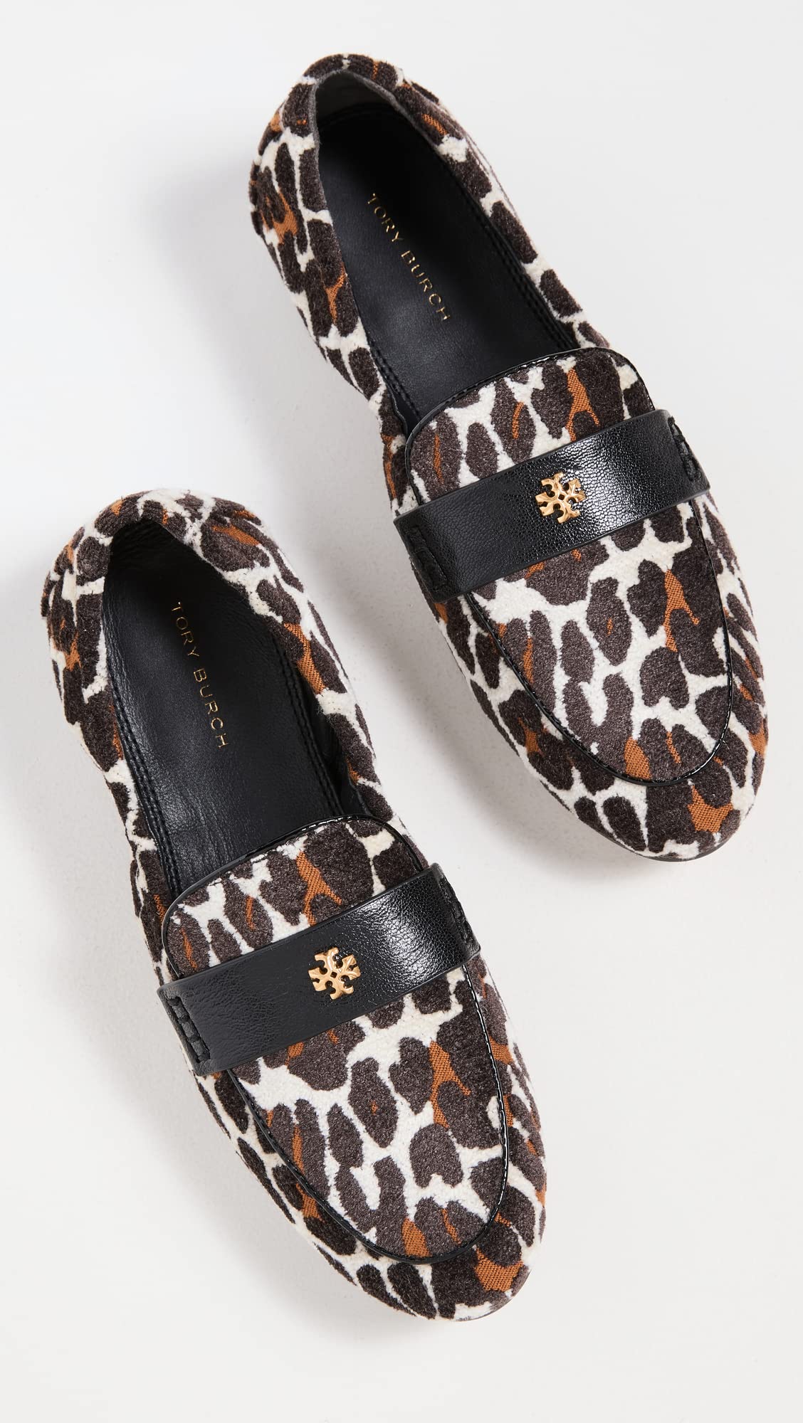 Tory Burch Women's Ballet Loafers, Leopard/Perfect Black, 11 Medium US