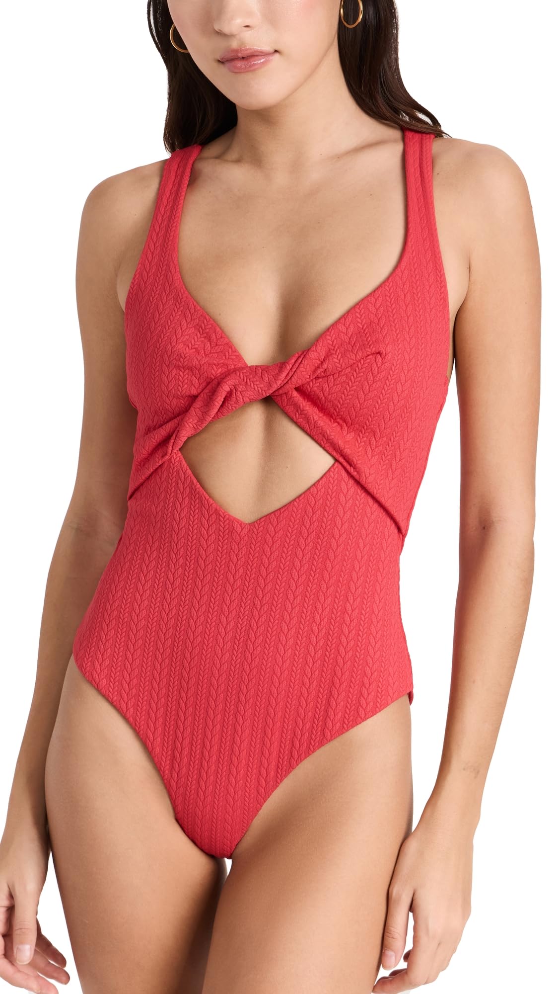 Beach Riot Women's Tyler One Piece, Merry Red, M
