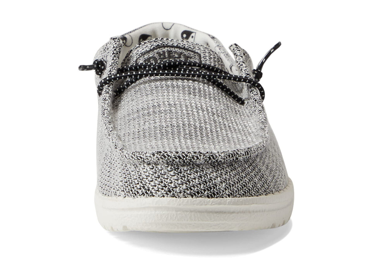 Hey Dude Wendy Stretch Loafers for Little and Big Kids with Low-Top Silhouette and Lace-Up Closure Yin Yang 2 Little Kid M