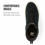 Sorel Women's OTM Caribou Boot — Black, Chalk — Waterproof Suede & Nylon Snow Boots — Size 5