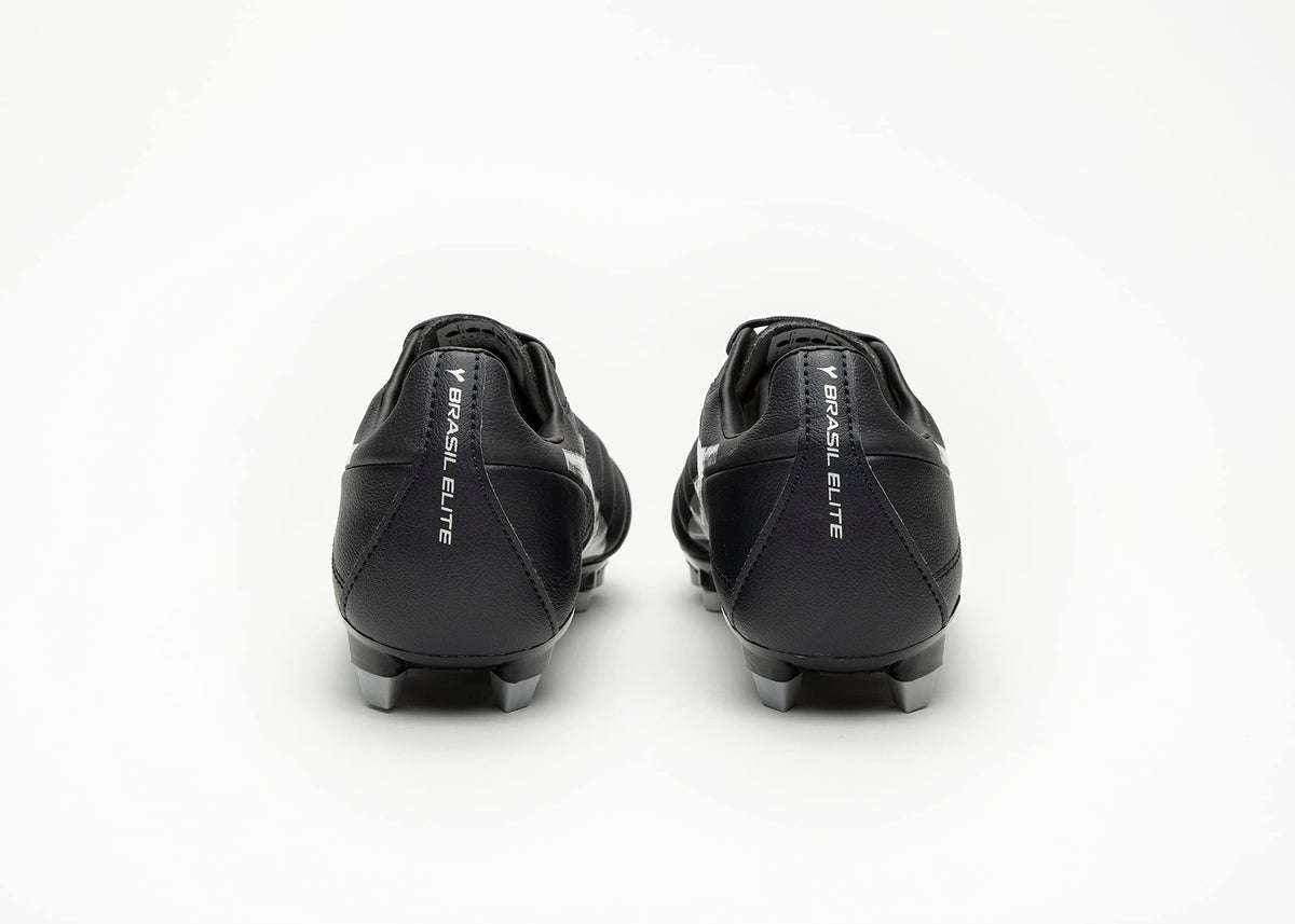 Diadora Brasil Elite 2 LT LPU Youth Firm Ground Cleats 6.5 Big Kid Black/Grey