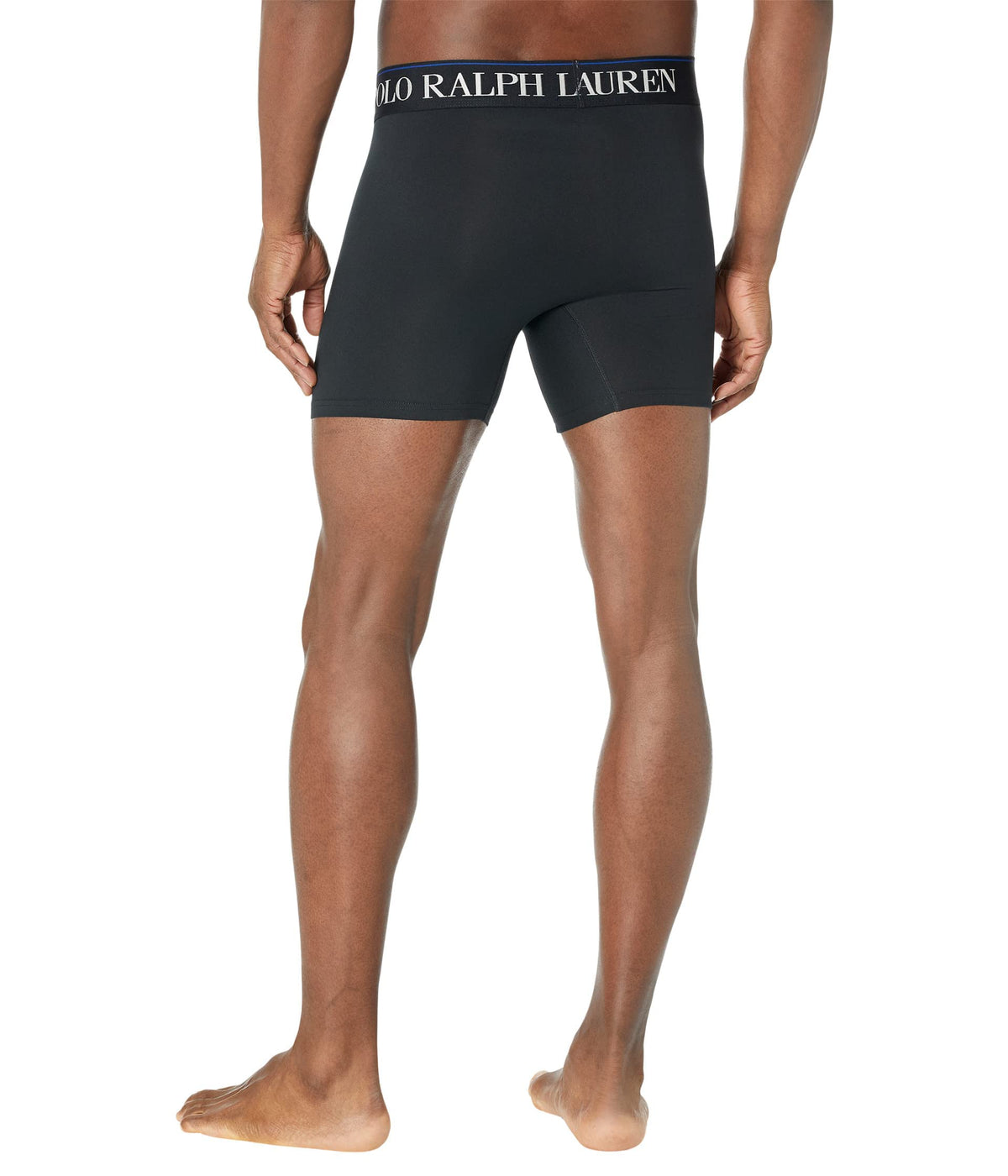 POLO RALPH LAUREN 3-Pack 4D-Flex Cool Microfiber Boxer Briefs Polo Black/Combat Grey/Stone Mountain Print SM