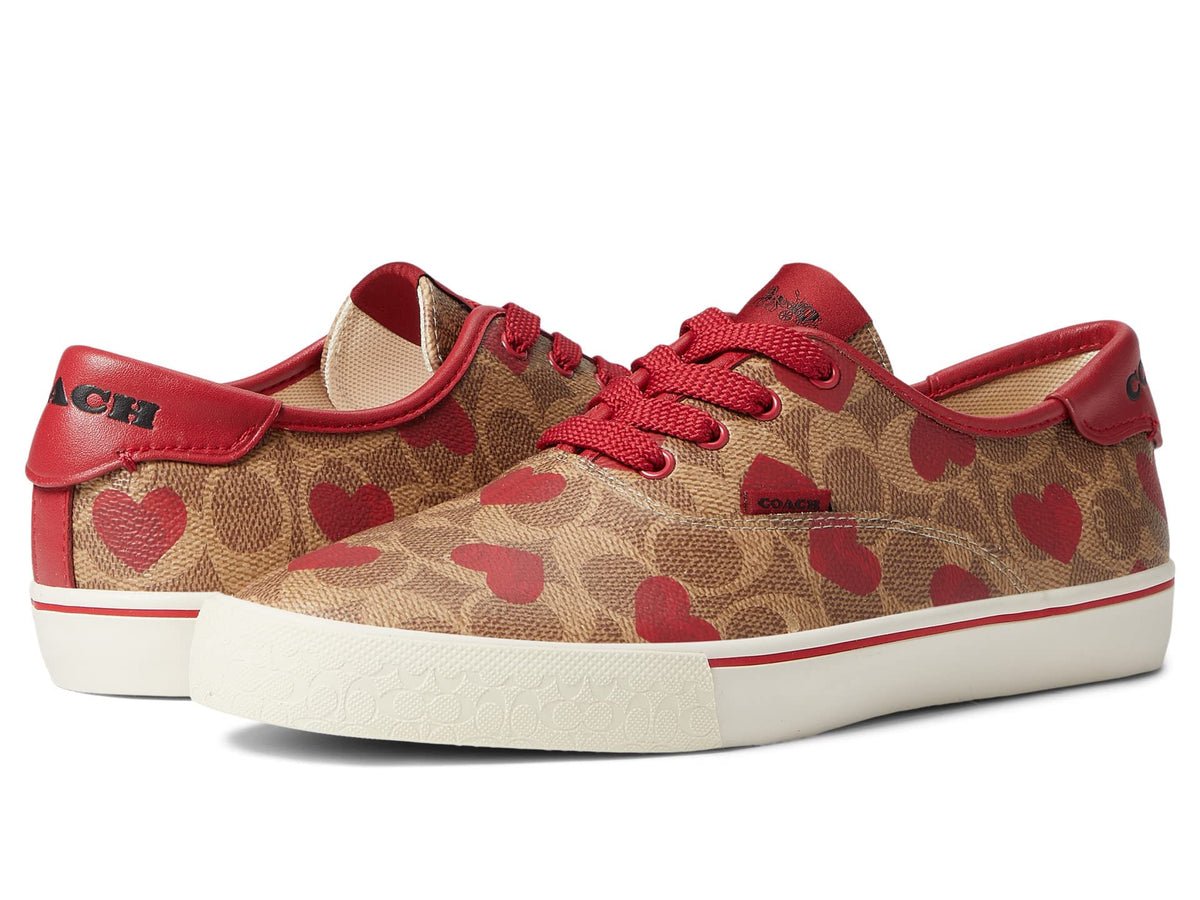 COACH Citysole Coated Canvas Skate Red 6 B (M)