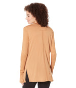 Free People Fresh and Clean Long Sleeve Tee for Women - Pullover Construction with Hemline Side Slits, Comfortable and Stylish Tee Shirt Golden Nugget XS (Women's 0-2) One Size