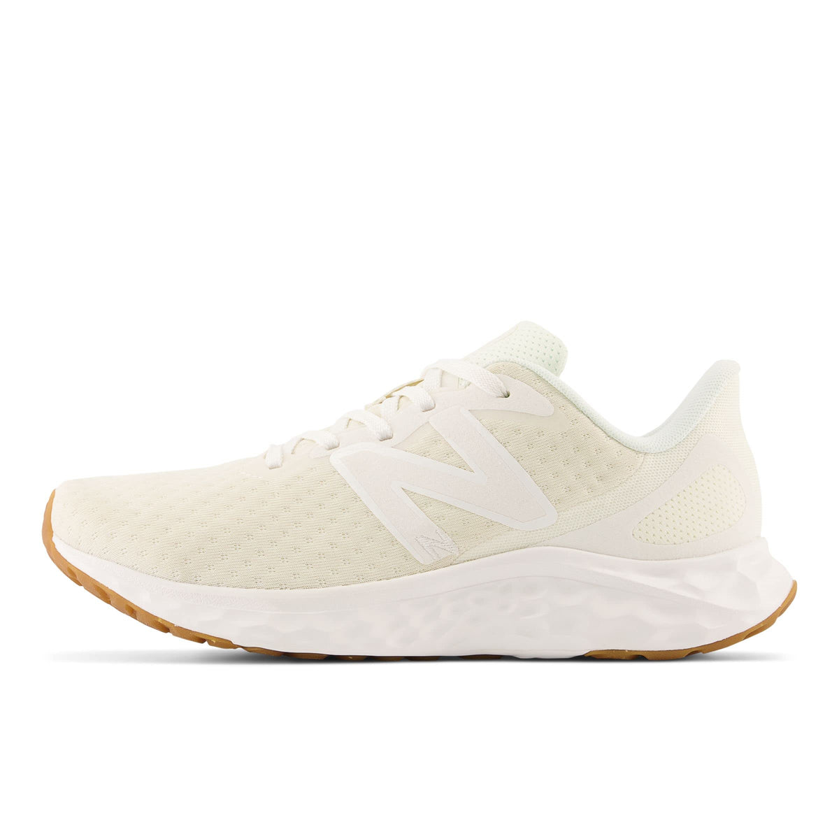 New Balance Women's Fresh Foam Arishi V4 Running Shoe, Raw Sugar/Gum, 8 Wide