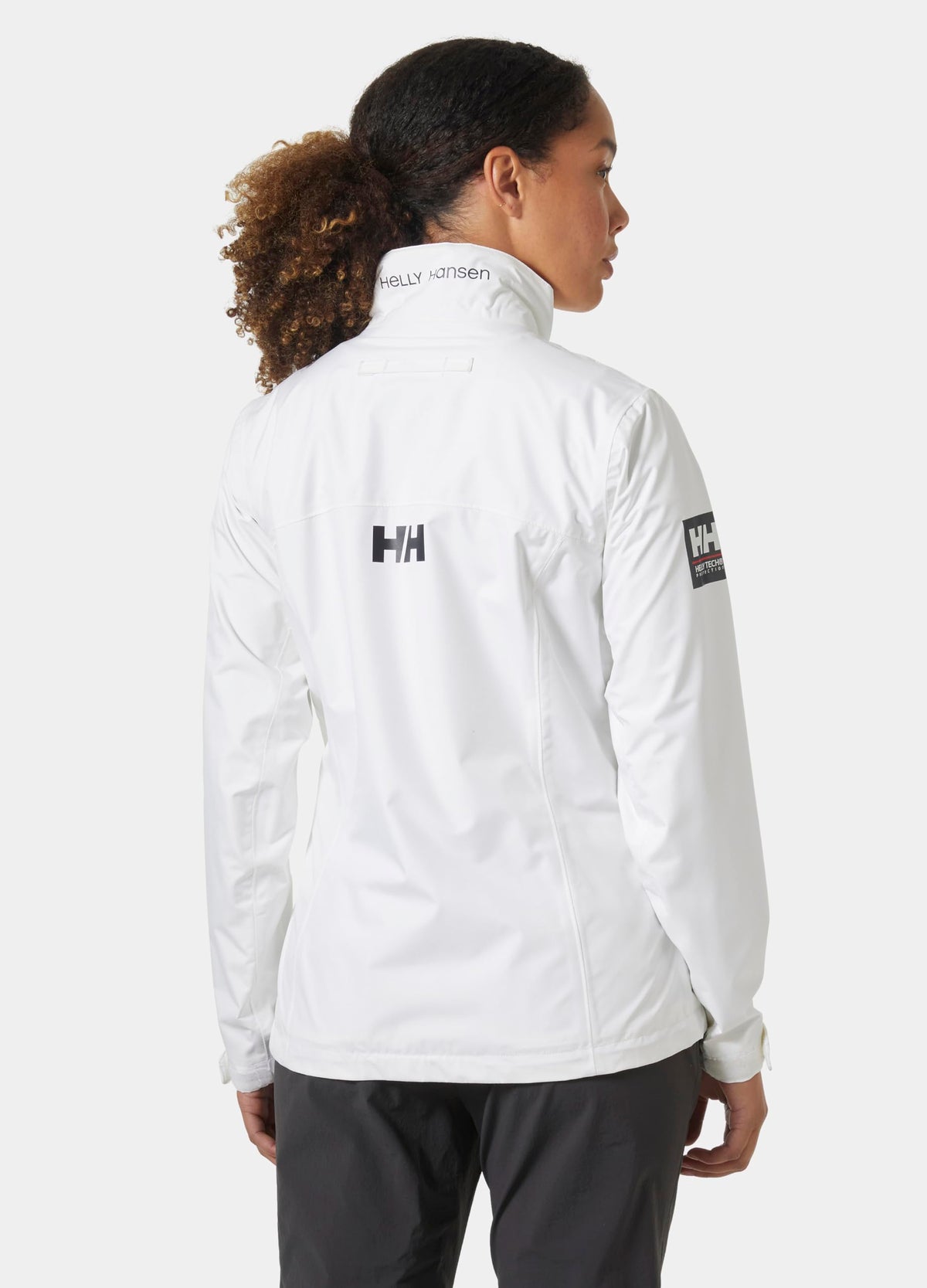 Helly-Hansen Women's Crew Waterproof Windproof Breathable Sailing Jacket, 002 White, XXX-Large