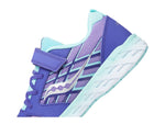 Saucony Wind Alternative Closure 2.0 Running Shoe, Purple/Turq, 4.5 Wide US Unisex Big_Kid