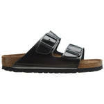 Birkenstock Women's Arizona Soft Footbed Sandals, Metallic Anthracite, 9-9.5 Narrow