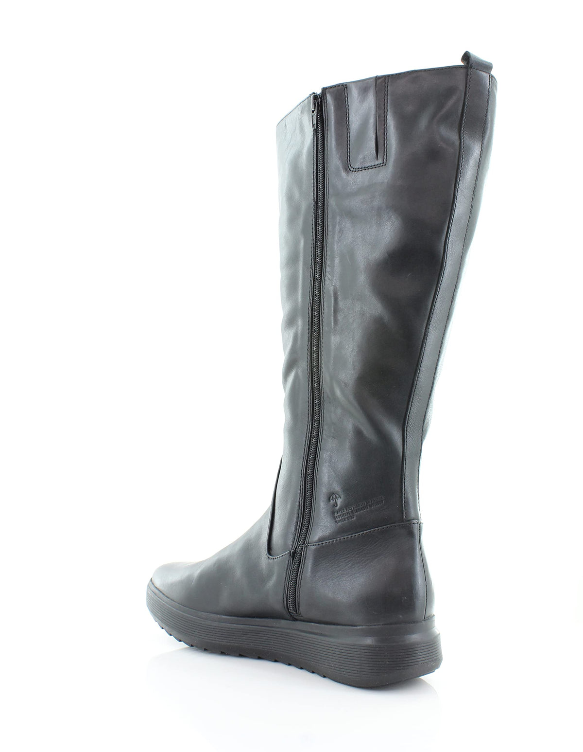 Naturalizer Womens Torence Leather Wedge Knee-High Boots Black 9 Wide (C,D,W)