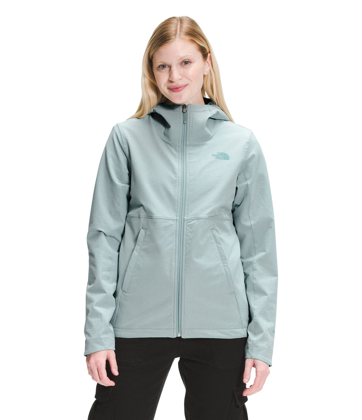 THE NORTH FACE Women's Shelbe Raschel Fleece Hooded Jacket (Standard and Plus Size), Silver Blue Heather, Medium
