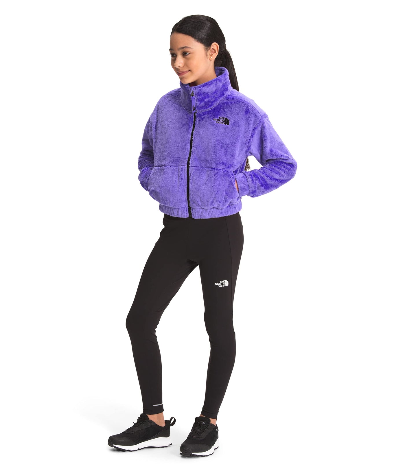 THE NORTH FACE Girls' Osolita Full Zip Jacket - Kid's Sweet Violet Large