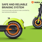 YADEA Electric Kick Scooter Adults KS3 Lite, Max Speed 15.6 MPH, 12 Miles Range, Adult Electric Scooter for Commuter, Green