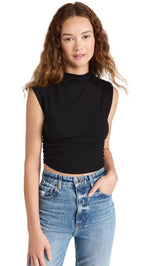 Reformation Women's Lindy Top, Black, S