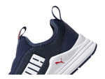 PUMA Wired Run Rapid Slip-On (Big Kid) Peacoat/High-Risk Red 4 Big Kid M