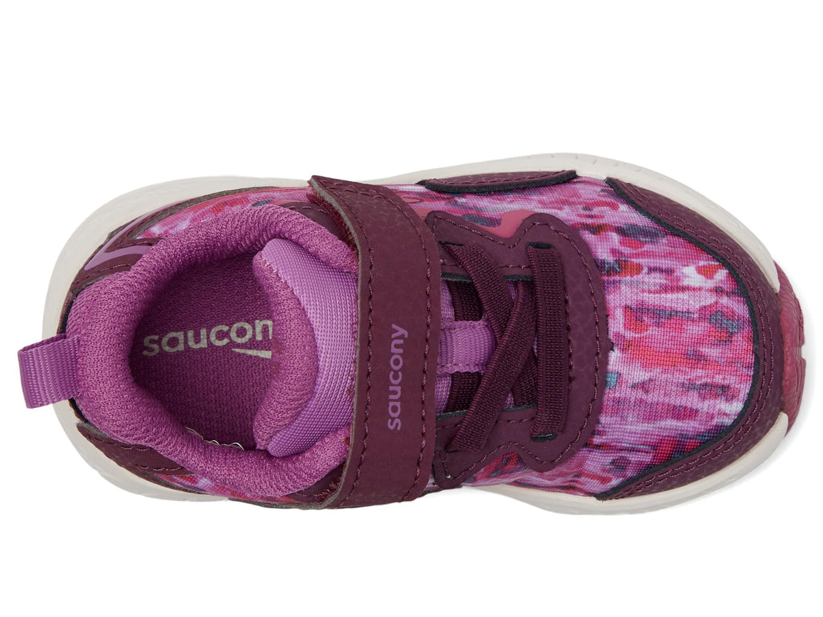 Saucony Flash Alternative Closure 3.0 Jr Sneaker, Berry, 11 US Unisex Little Kid